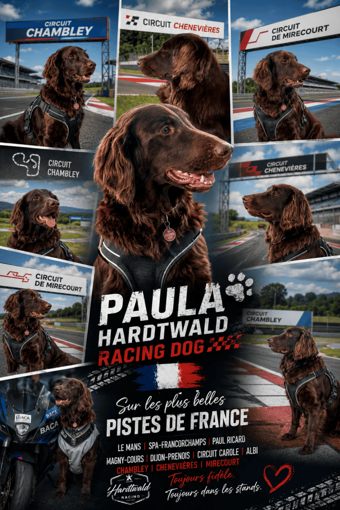 Paula Stacy_of_Revolution Hardtwald Racing Dog